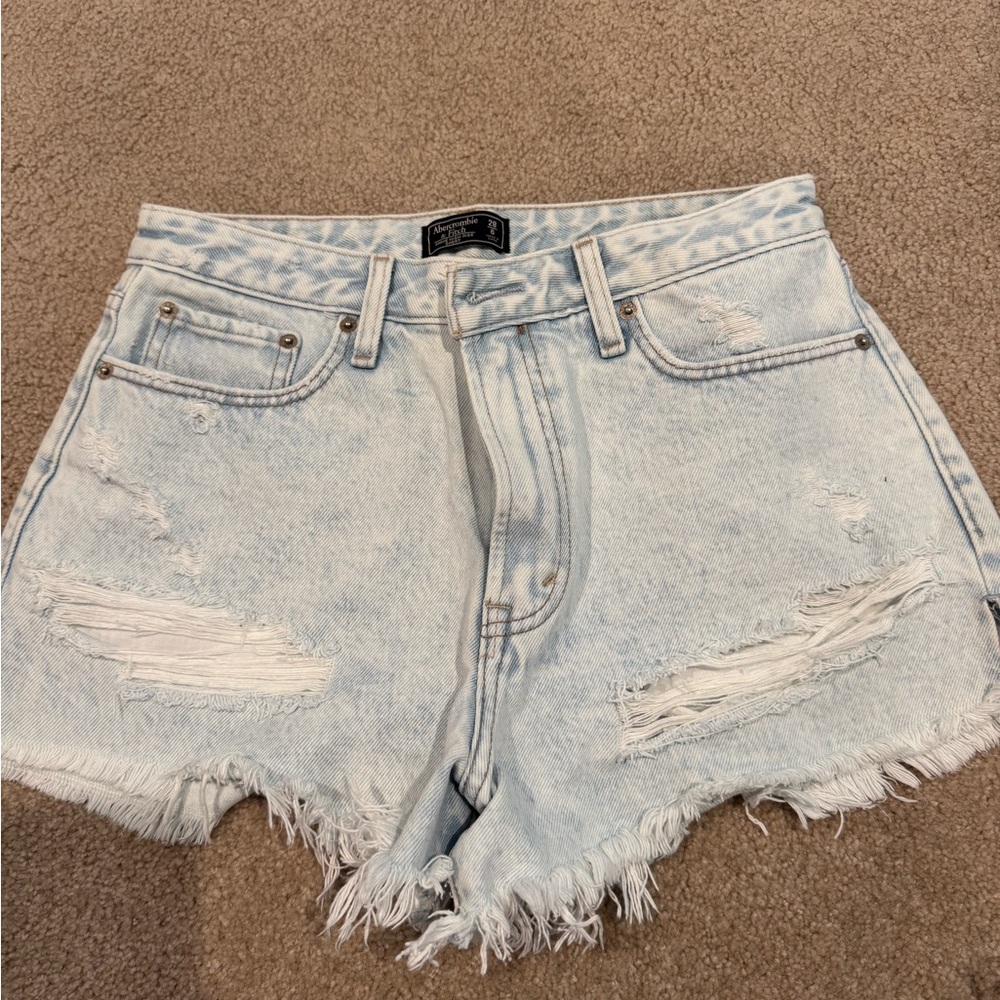 Abercrombie & Fitch Denim high rise shorts